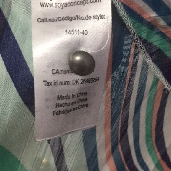 Soyaconcept Sheer Blouse 3/4 Sleeves - Picture 6 of 8